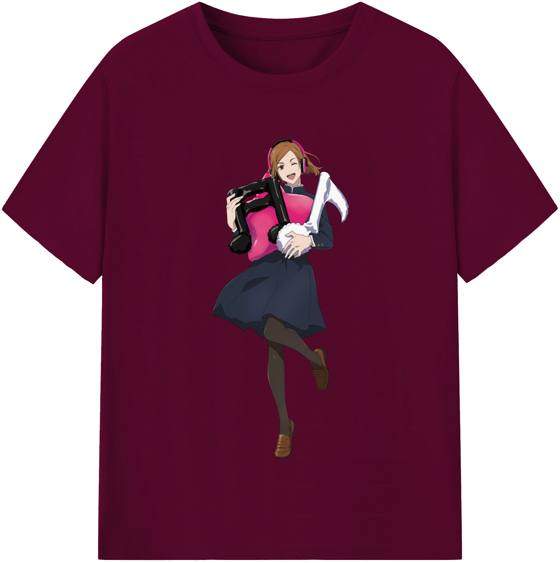 （画像用） 呪術廻戦 Jujutsu Kaisen レディースカジュアルプリントTシャツ（綿100％）
